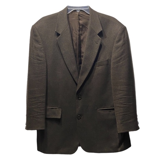 RBM Other - RBM Blazer Virgin Wool Old Money Made in Africa Men 44 Brown / White Flecks READ